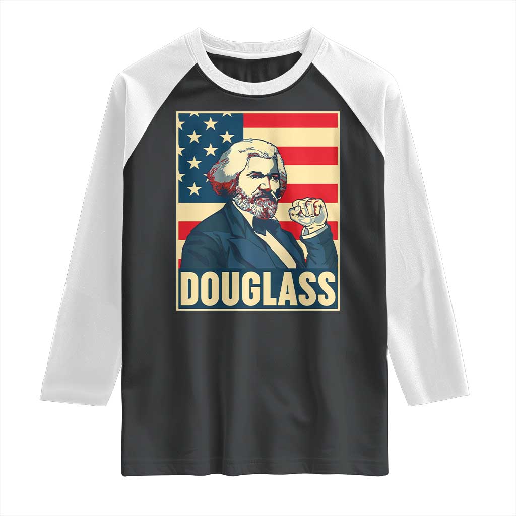 Frederick Douglass American Hero Raglan Shirt Black History Month Gift - Wonder Print Shop