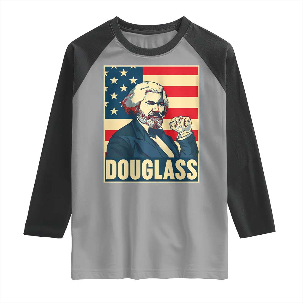 Frederick Douglass American Hero Raglan Shirt Black History Month Gift - Wonder Print Shop