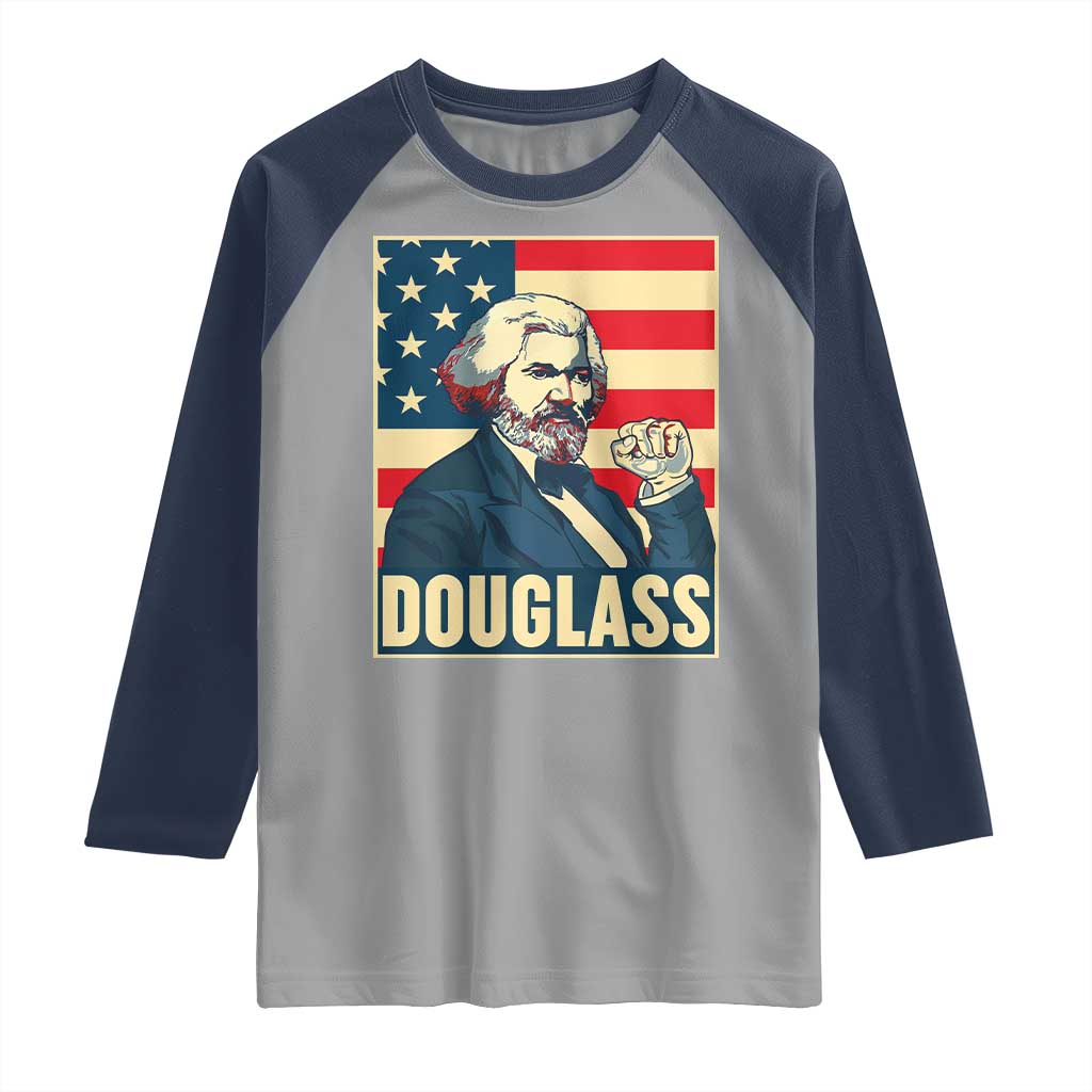 Frederick Douglass American Hero Raglan Shirt Black History Month Gift - Wonder Print Shop