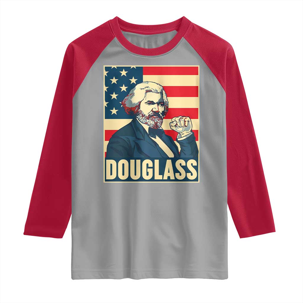 Frederick Douglass American Hero Raglan Shirt Black History Month Gift - Wonder Print Shop