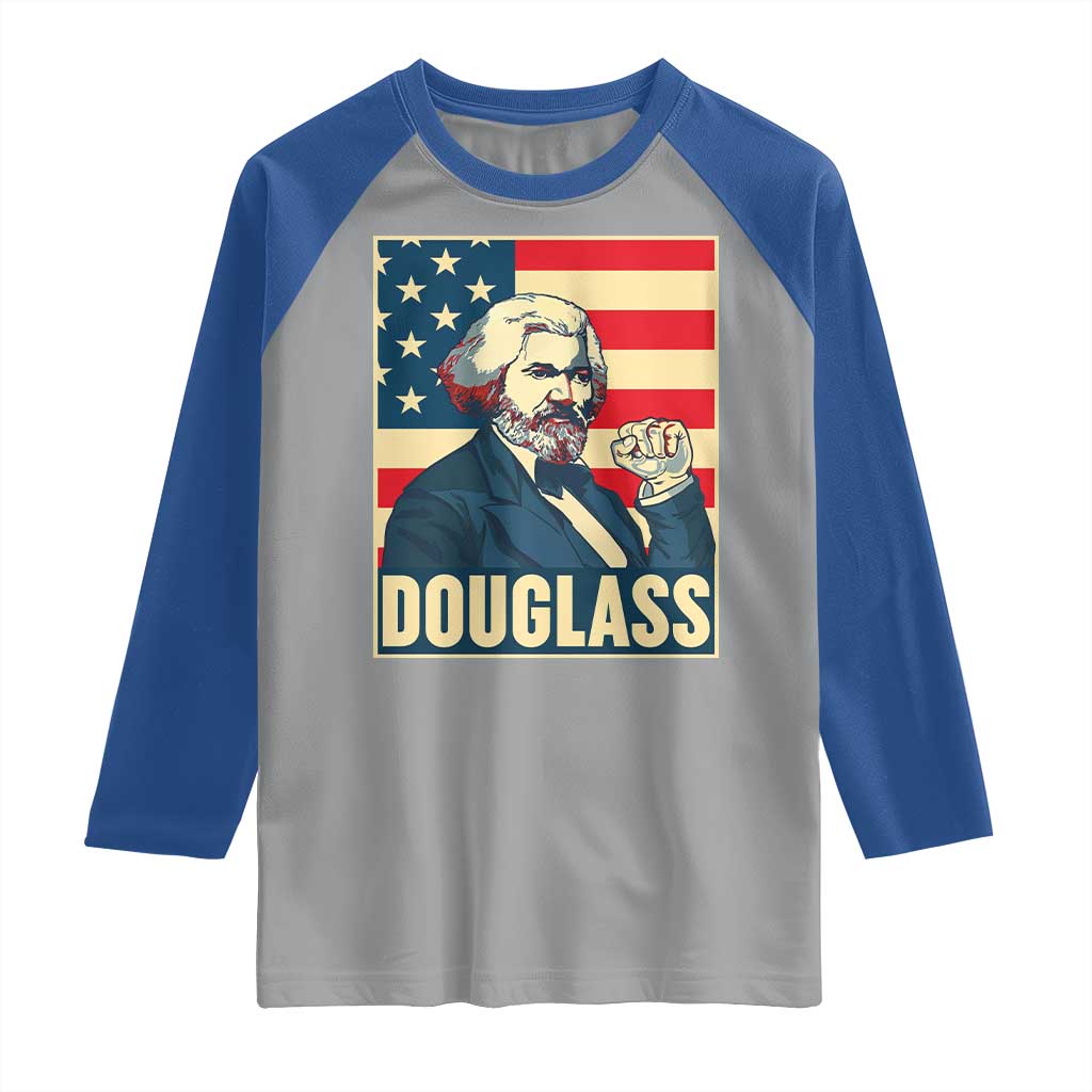 Frederick Douglass American Hero Raglan Shirt Black History Month Gift - Wonder Print Shop