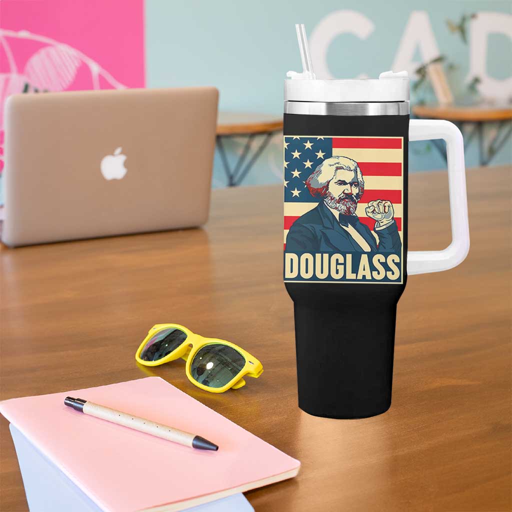 Frederick Douglass American Hero Tumbler With Handle Black History Month Gift - Wonder Print Shop