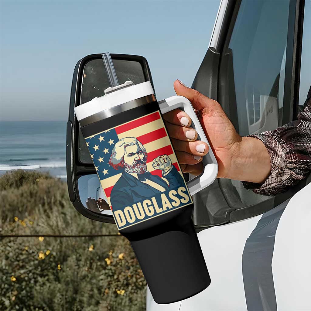 Frederick Douglass American Hero Tumbler With Handle Black History Month Gift - Wonder Print Shop