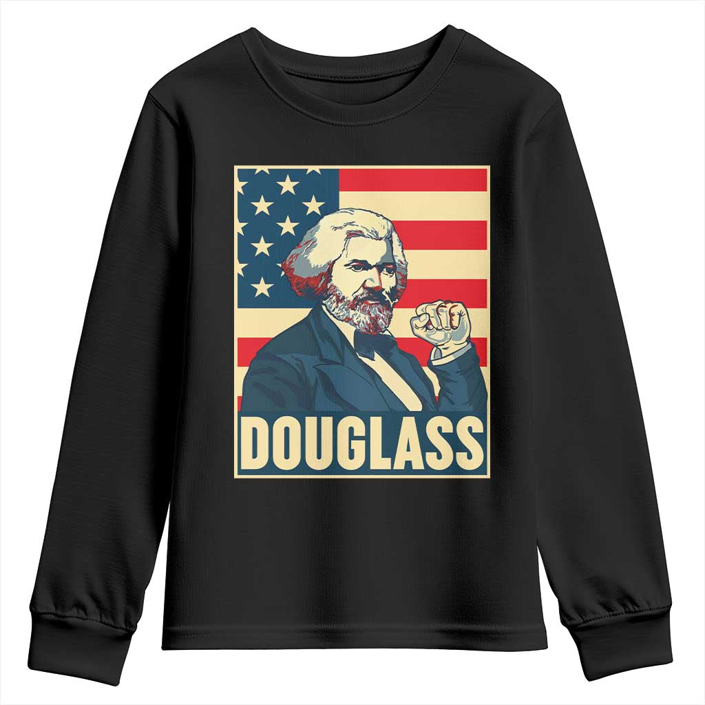 Frederick Douglass American Hero Youth Sweatshirt Black History Month Gift - Wonder Print Shop