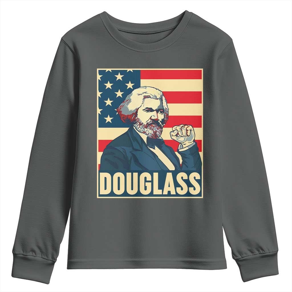 Frederick Douglass American Hero Youth Sweatshirt Black History Month Gift - Wonder Print Shop