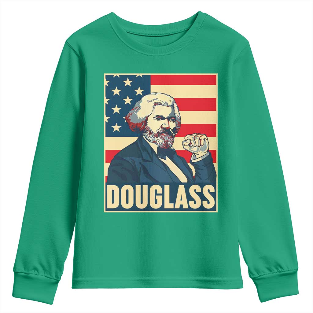 Frederick Douglass American Hero Youth Sweatshirt Black History Month Gift - Wonder Print Shop