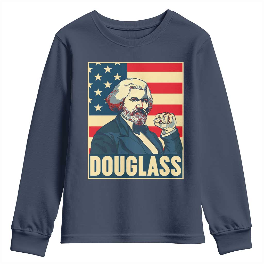 Frederick Douglass American Hero Youth Sweatshirt Black History Month Gift - Wonder Print Shop