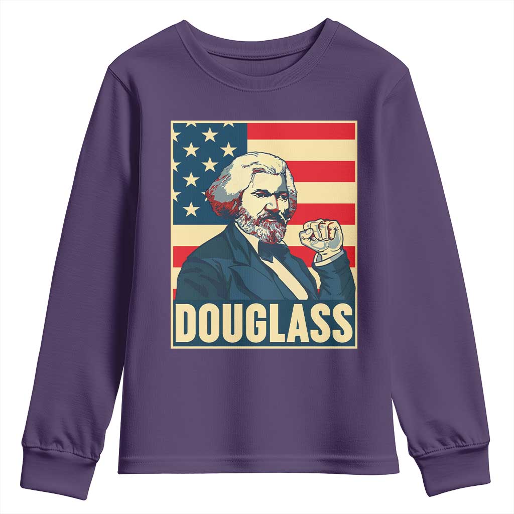 Frederick Douglass American Hero Youth Sweatshirt Black History Month Gift - Wonder Print Shop