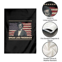 Speak Like Frederick Garden Flag Black History Month Gift - Wonder Print Shop