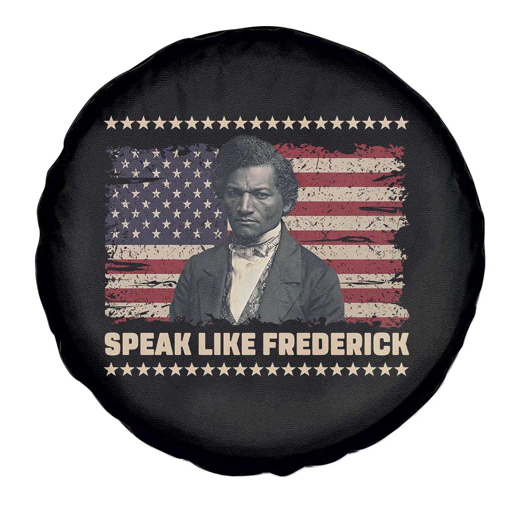 Speak Like Frederick Spare Tire Cover Black History Month Gift - Wonder Print Shop