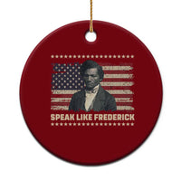 Speak Like Frederick Ceramic Ornament Black History Month Gift - Wonder Print Shop