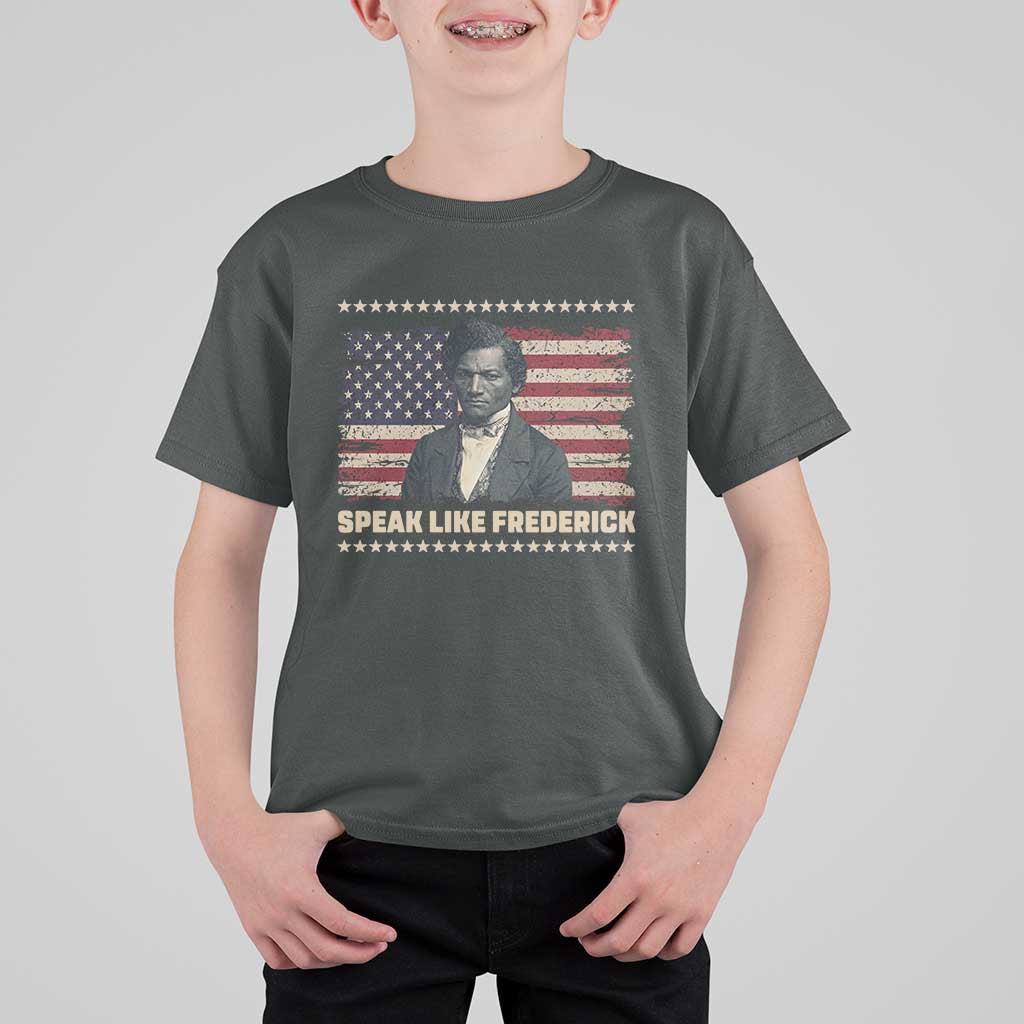 Speak Like Frederick T Shirt For Kid Black History Month Gift - Wonder Print Shop