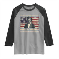 Speak Like Frederick Raglan Shirt Black History Month Gift - Wonder Print Shop