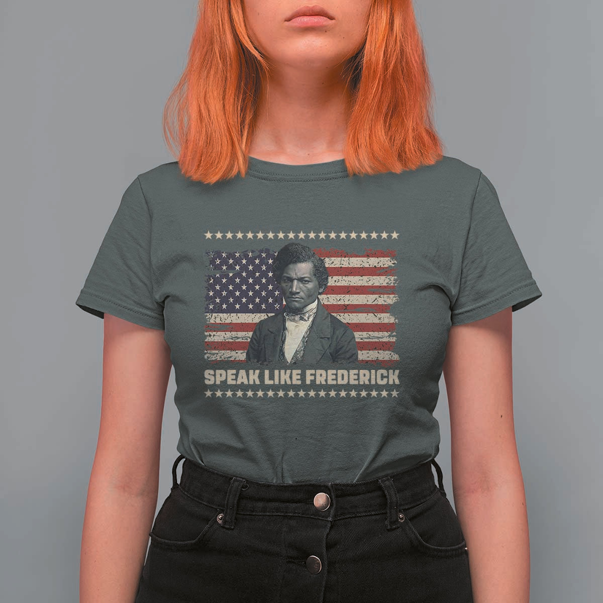 Speak Like Frederick T Shirt For Women Black History Month Gift - Wonder Print Shop