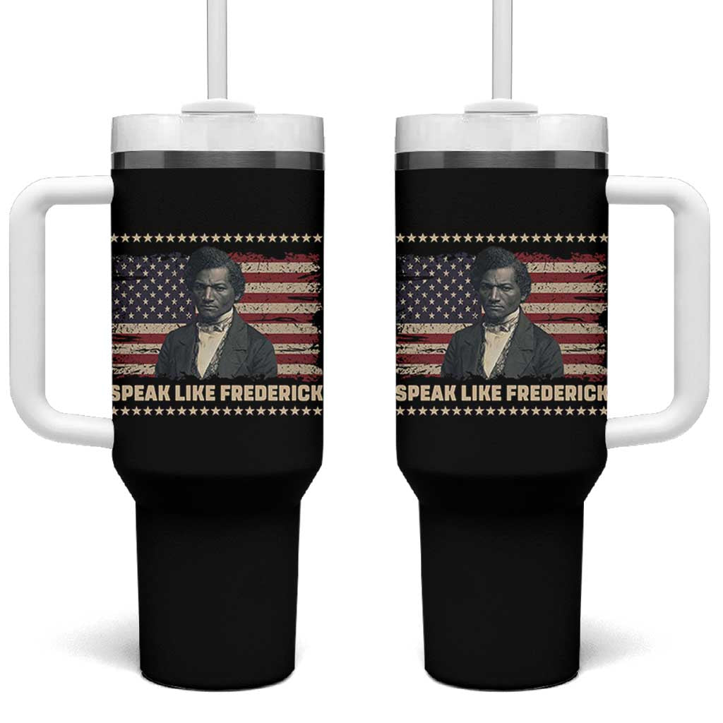 Speak Like Frederick Tumbler With Handle Black History Month Gift - Wonder Print Shop