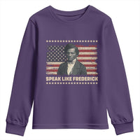 Speak Like Frederick Youth Sweatshirt Black History Month Gift - Wonder Print Shop