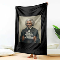 Frederick Douglass Quote Throw Blanket If There Is No Struggle There Is No Progress - Wonder Print Shop