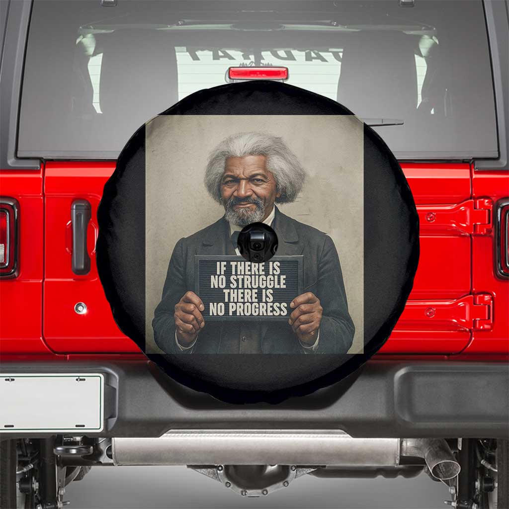 Frederick Douglass Quote Spare Tire Cover If There Is No Struggle There Is No Progress - Wonder Print Shop