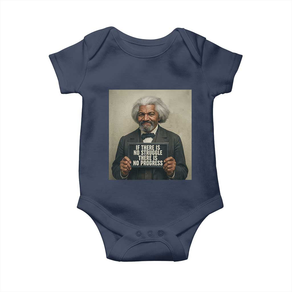 Frederick Douglass Quote Baby Onesie If There Is No Struggle There Is No Progress - Wonder Print Shop