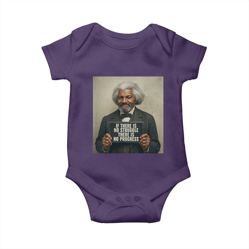 Frederick Douglass Quote Baby Onesie If There Is No Struggle There Is No Progress - Wonder Print Shop