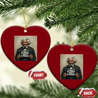 Frederick Douglass Quote Ceramic Ornament If There Is No Struggle There Is No Progress - Wonder Print Shop