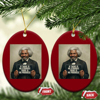 Frederick Douglass Quote Ceramic Ornament If There Is No Struggle There Is No Progress - Wonder Print Shop