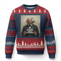 Frederick Douglass Quote Ugly Christmas Sweater If There Is No Struggle There Is No Progress - Wonder Print Shop