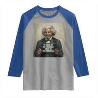 Frederick Douglass Quote Raglan Shirt If There Is No Struggle There Is No Progress - Wonder Print Shop