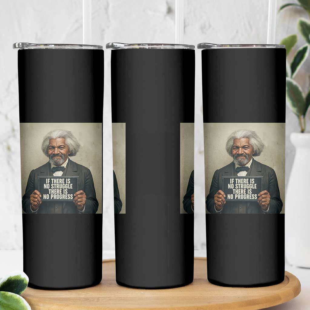 Frederick Douglass Quote Skinny Tumbler If There Is No Struggle There Is No Progress - Wonder Print Shop