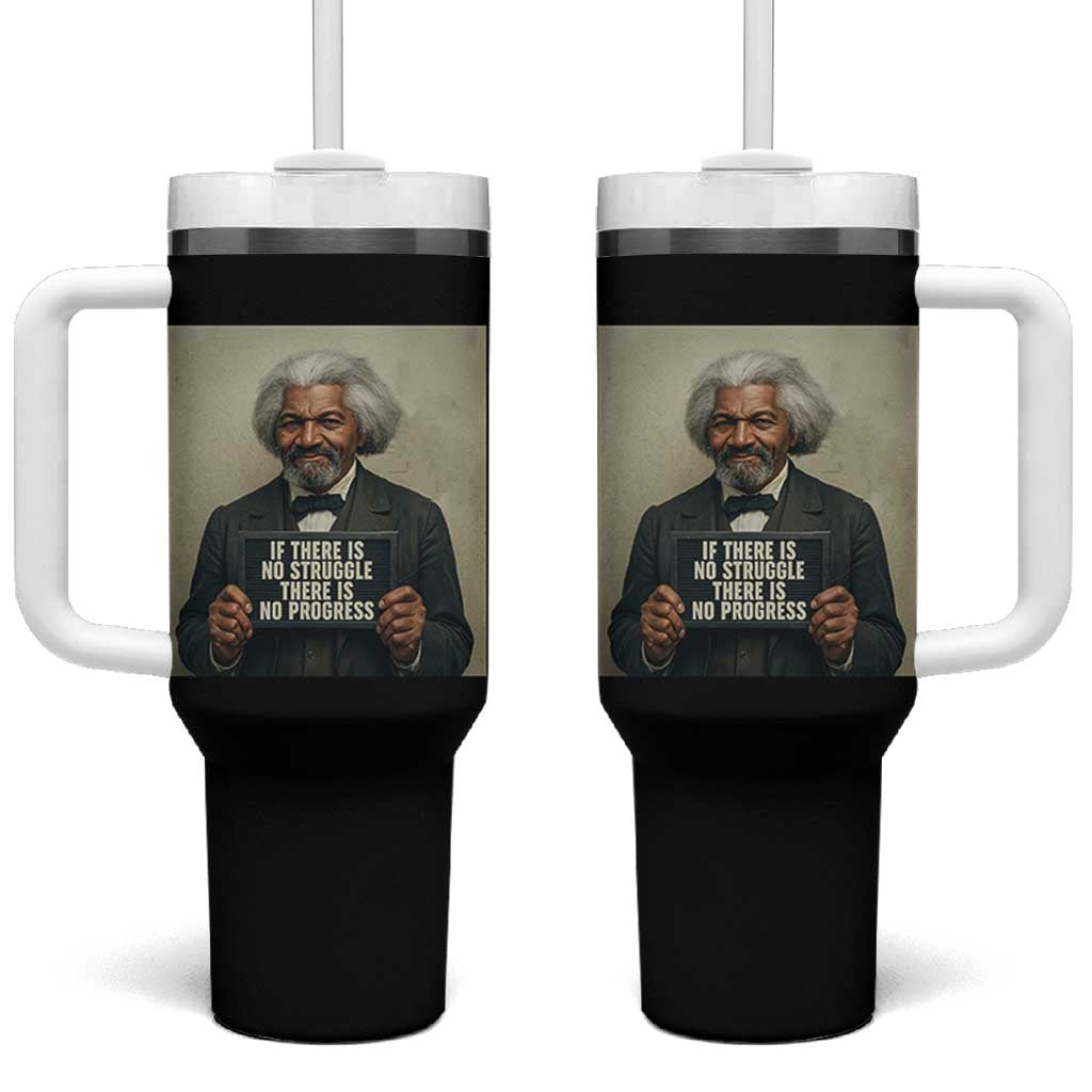 Frederick Douglass Quote Tumbler With Handle If There Is No Struggle There Is No Progress - Wonder Print Shop