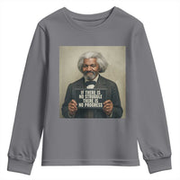 Frederick Douglass Quote Youth Sweatshirt If There Is No Struggle There Is No Progress - Wonder Print Shop