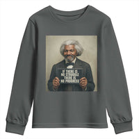Frederick Douglass Quote Youth Sweatshirt If There Is No Struggle There Is No Progress - Wonder Print Shop