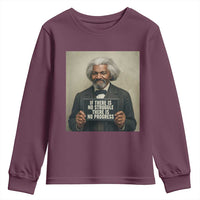 Frederick Douglass Quote Youth Sweatshirt If There Is No Struggle There Is No Progress - Wonder Print Shop