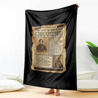 If There Is No Struggle No Progress Throw Blanket Frederick Douglass Newspaper - Wonder Print Shop