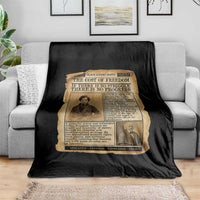 If There Is No Struggle No Progress Throw Blanket Frederick Douglass Newspaper - Wonder Print Shop