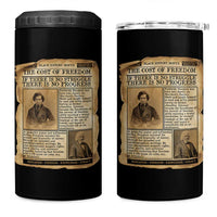 If There Is No Struggle No Progress 4 in 1 Can Cooler Tumbler Frederick Douglass Newspaper - Wonder Print Shop