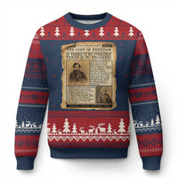 If There Is No Struggle No Progress Ugly Christmas Sweater Frederick Douglass Newspaper - Wonder Print Shop