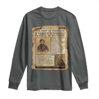 If There Is No Struggle No Progress Long Sleeve Shirt Frederick Douglass Newspaper - Wonder Print Shop