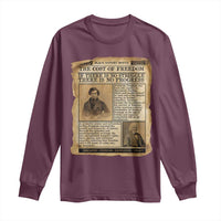 If There Is No Struggle No Progress Long Sleeve Shirt Frederick Douglass Newspaper - Wonder Print Shop