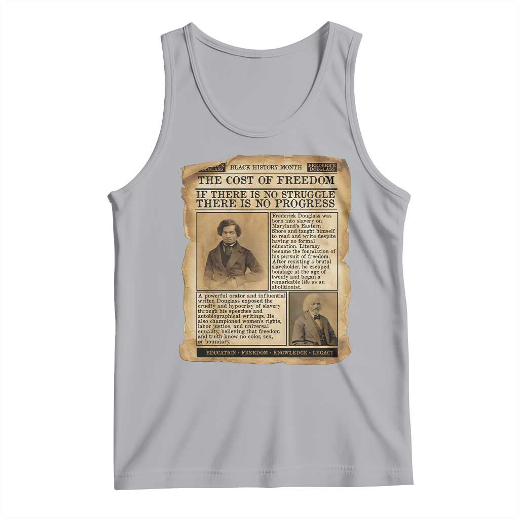 If There Is No Struggle No Progress Tank Top Frederick Douglass Newspaper - Wonder Print Shop