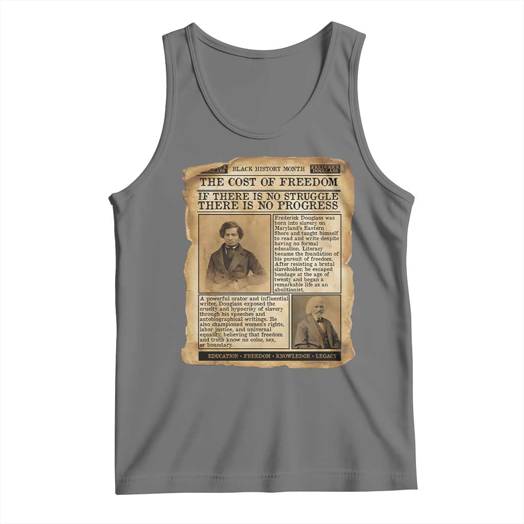If There Is No Struggle No Progress Tank Top Frederick Douglass Newspaper - Wonder Print Shop