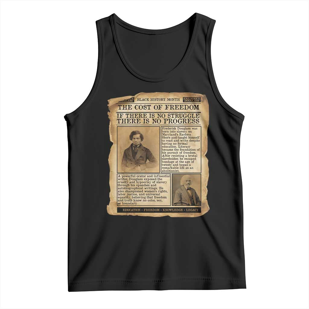 If There Is No Struggle No Progress Tank Top Frederick Douglass Newspaper - Wonder Print Shop