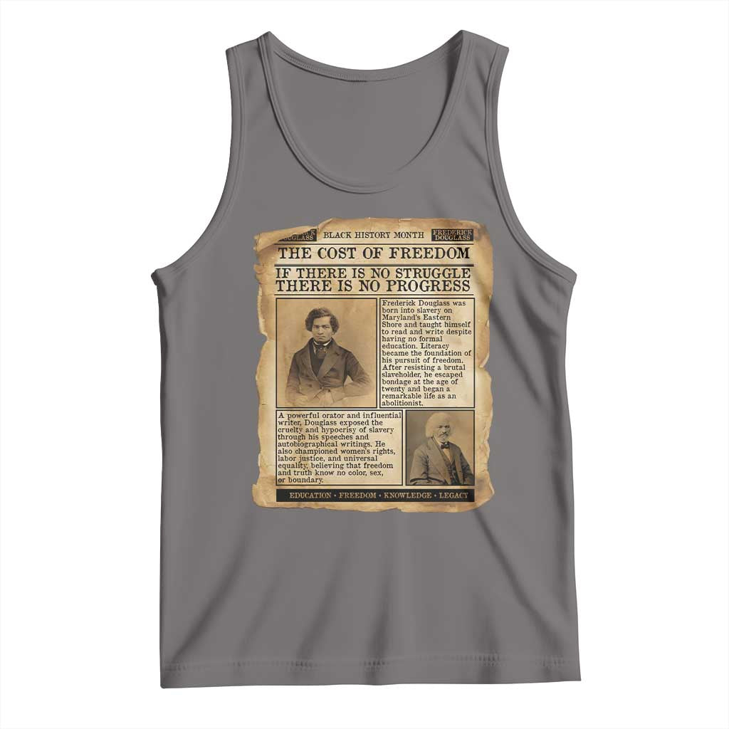 If There Is No Struggle No Progress Tank Top Frederick Douglass Newspaper - Wonder Print Shop