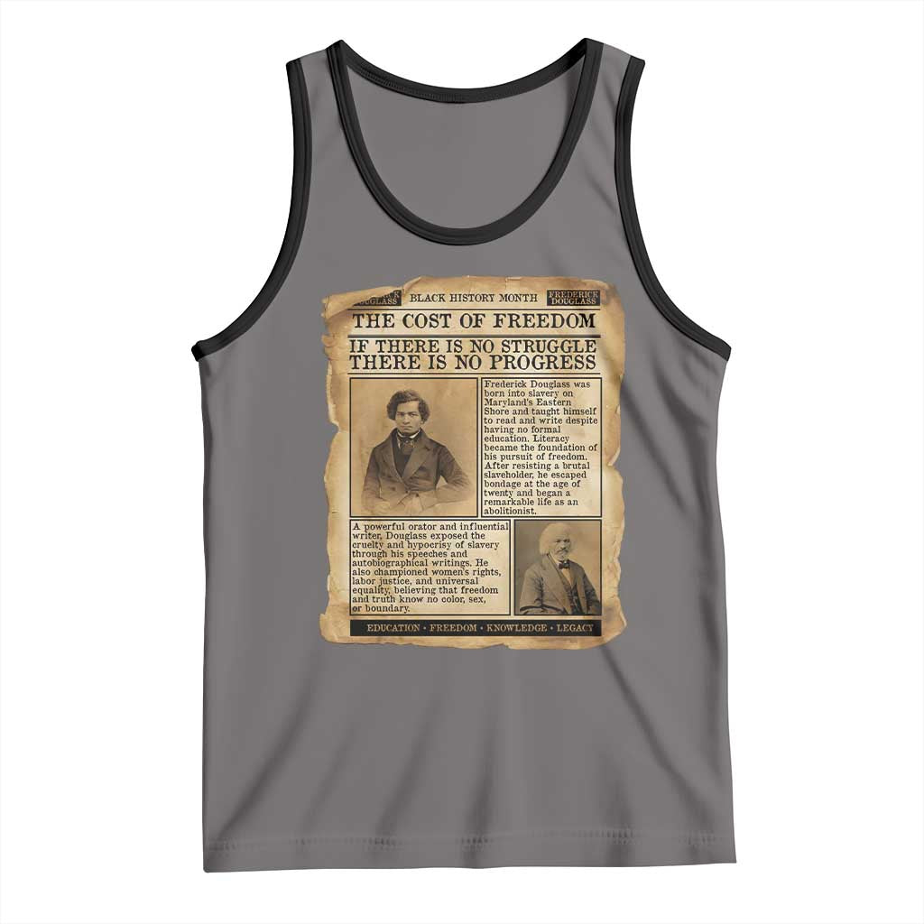 If There Is No Struggle No Progress Tank Top Frederick Douglass Newspaper - Wonder Print Shop