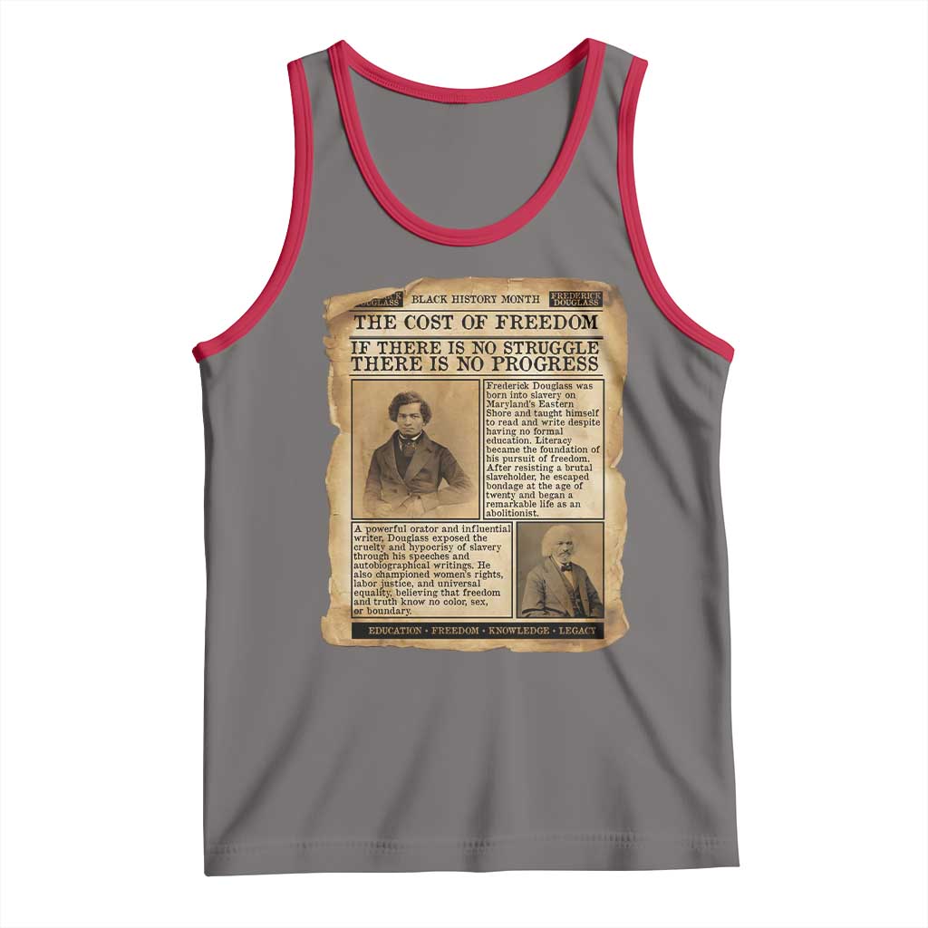 If There Is No Struggle No Progress Tank Top Frederick Douglass Newspaper - Wonder Print Shop