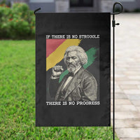 Frederick Douglass Struggle And Progress Garden Flag Inspirational Black History - Wonder Print Shop