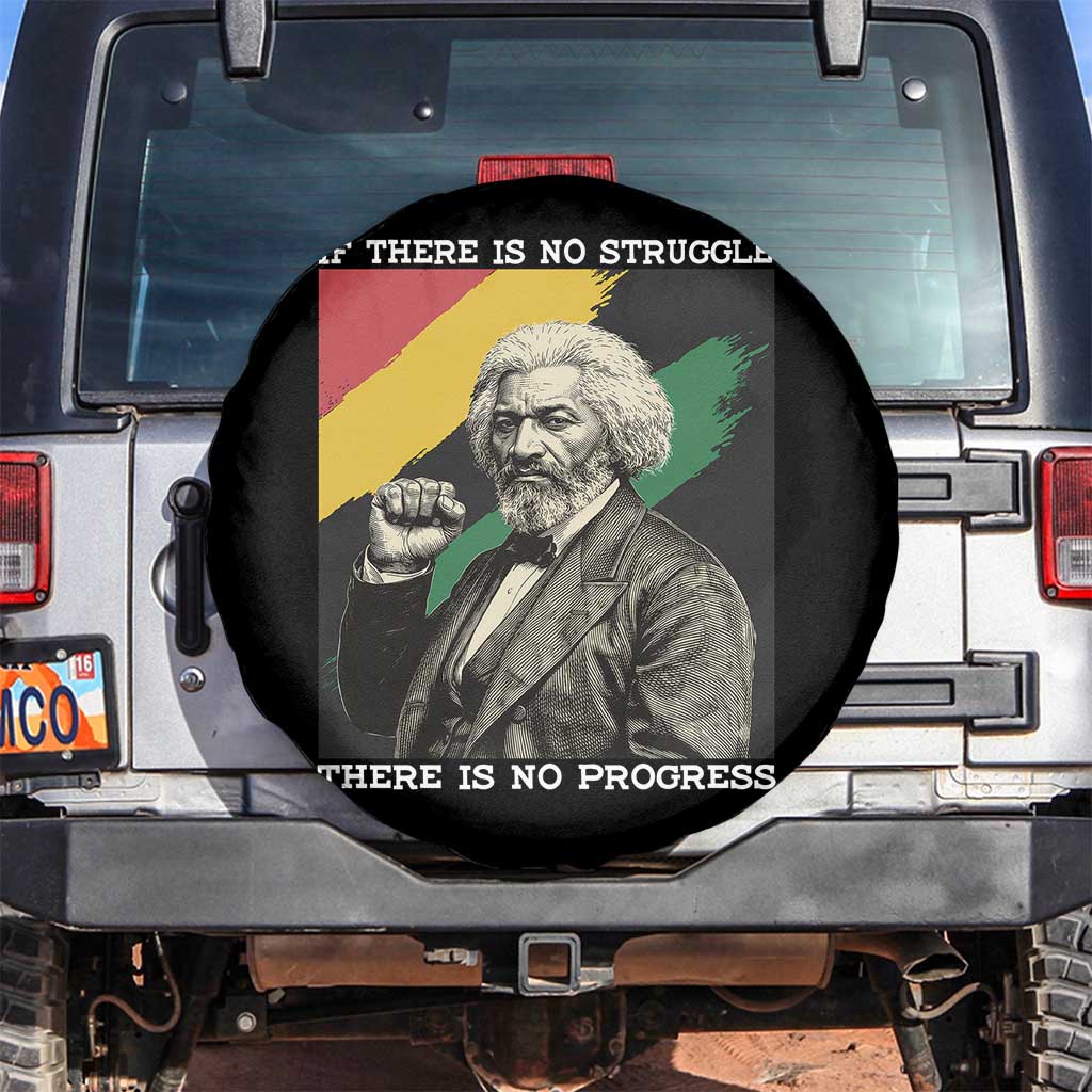 Frederick Douglass Struggle And Progress Spare Tire Cover Inspirational Black History - Wonder Print Shop