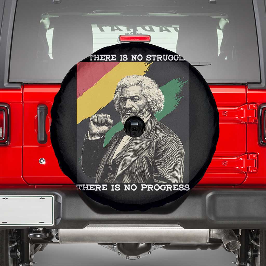 Frederick Douglass Struggle And Progress Spare Tire Cover Inspirational Black History - Wonder Print Shop