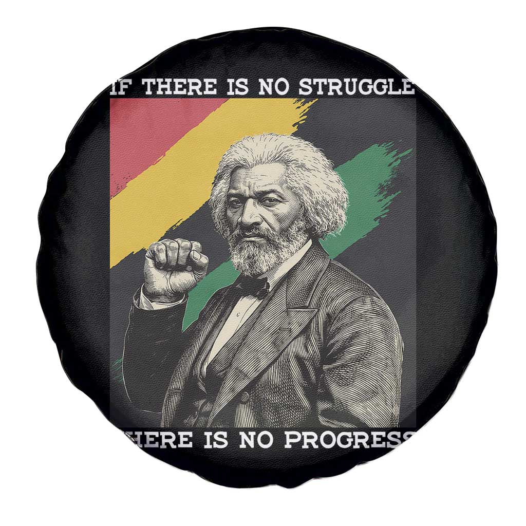 Frederick Douglass Struggle And Progress Spare Tire Cover Inspirational Black History - Wonder Print Shop