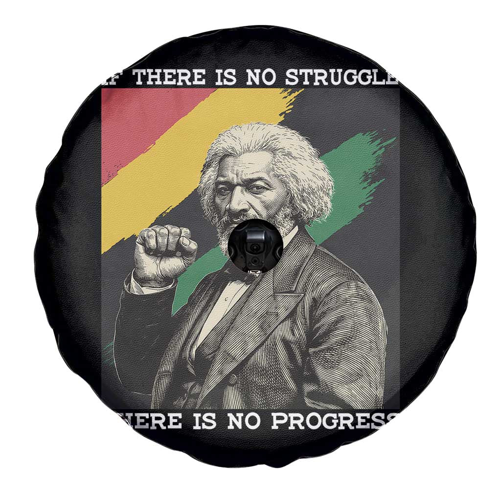 Frederick Douglass Struggle And Progress Spare Tire Cover Inspirational Black History - Wonder Print Shop